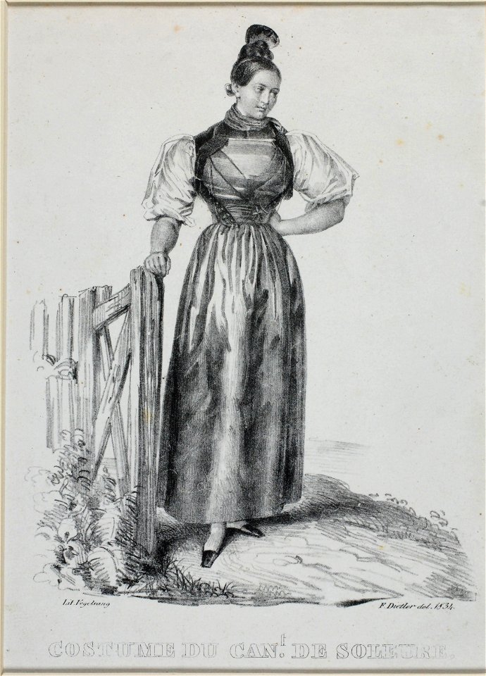 Zentralbibliothek Solothurn - COSTUME DU CANt DE SOLEURE Environs de Soleure - a0559