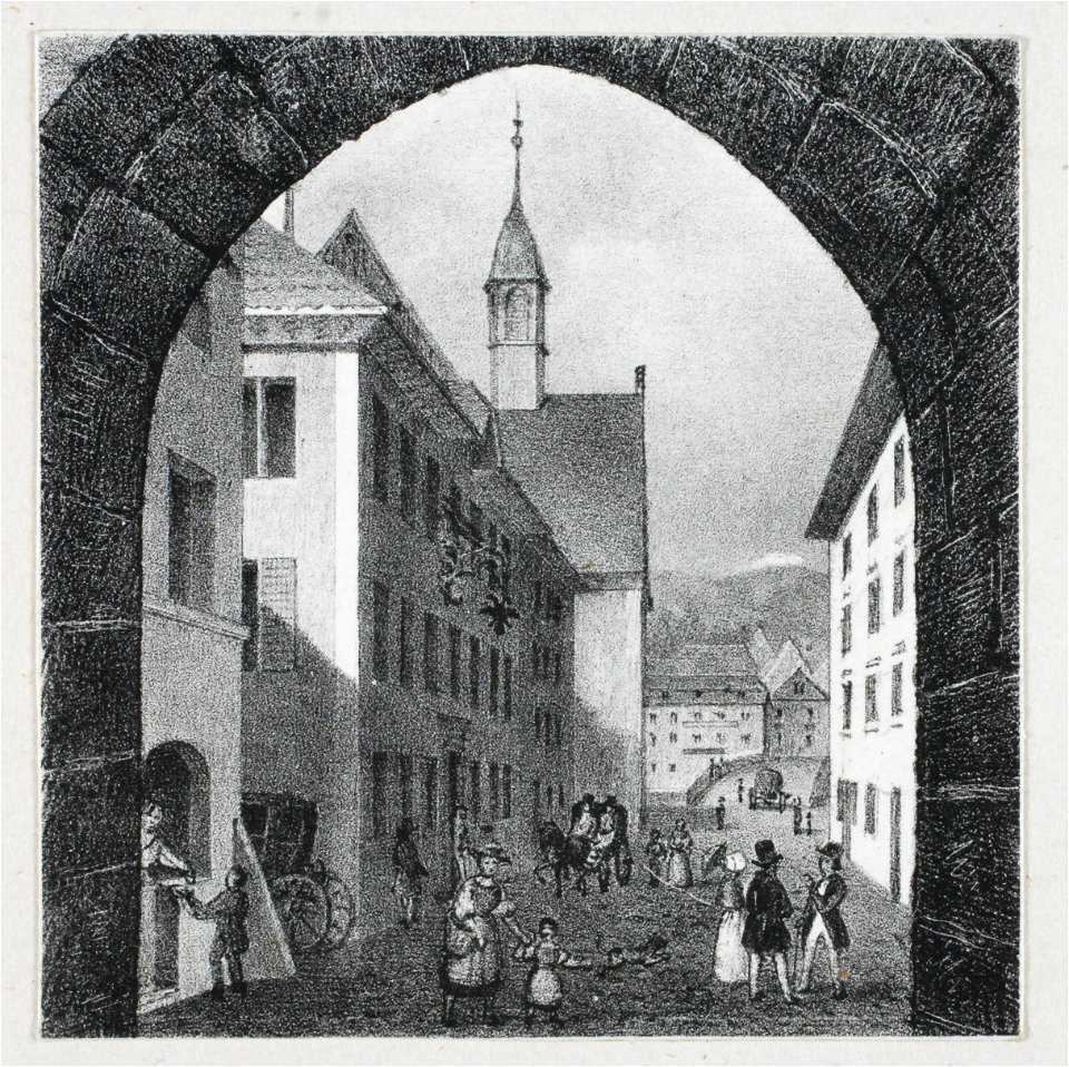 Zentralbibliothek Solothurn - Blick durch das Berntor - a0045