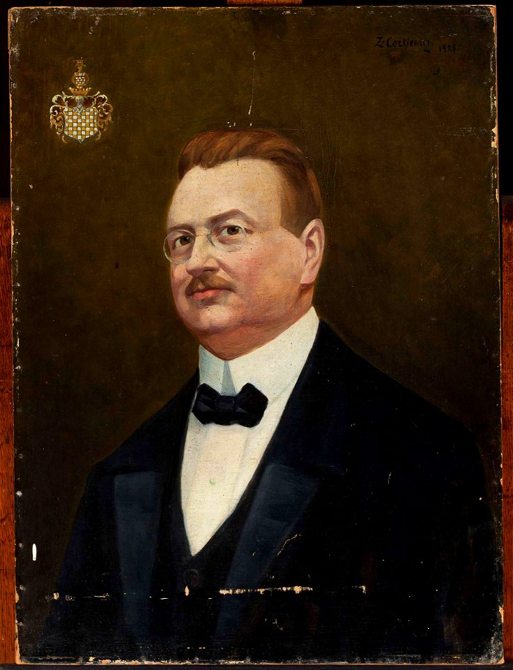 Zenobiusz Leopold Cerkiewicz - Portrait of Jan Nepomucen Chełkowski, coat of arms, Wczele - MPW 4071 MNW - National Museum in Warsaw