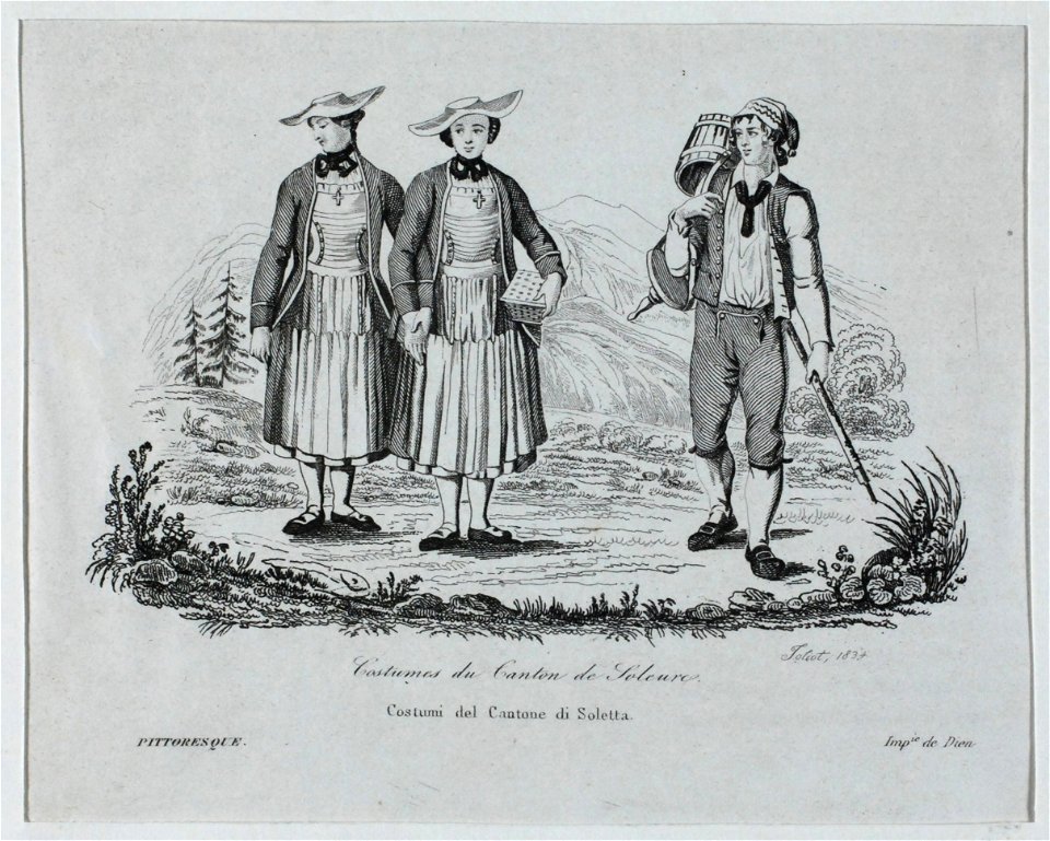 Zentralbibliothek Solothurn - Costumes du Canton de Soleure Costumi del Cantone di Soletta - a0737