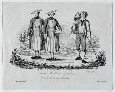Zentralbibliothek Solothurn - Costumes du Canton de Soleure Costumi del Cantone di Soletta - a0737