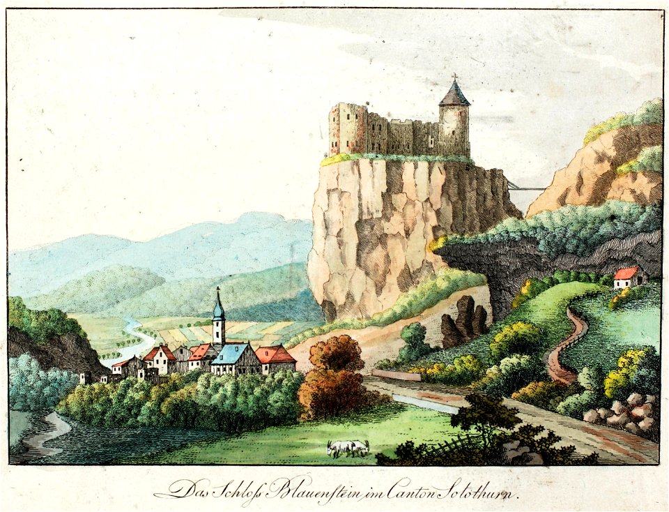 Zentralbibliothek Solothurn - Das Schloss Blauenstein im Canton Solothurn - aa0851
