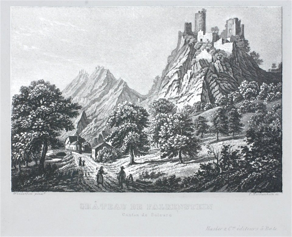 Zentralbibliothek Solothurn - CHATEAU DE FALKENSTEIN Canton de Soleure - a0177