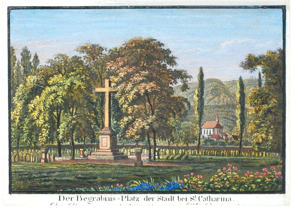 Zentralbibliothek Solothurn - Der Begräbnis-Platz der Stadt bei St Catharina - a0334