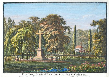 Zentralbibliothek Solothurn - Der Begräbnis-Platz der Stadt bei St Catharina - a0334
