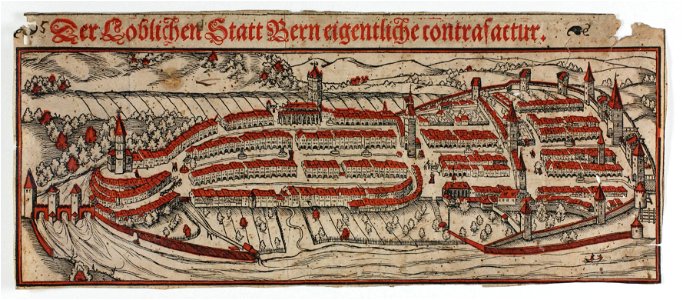 Zentralbibliothek Solothurn - Der Loblichen Statt Bern eigentliche contrafactur - aa0622