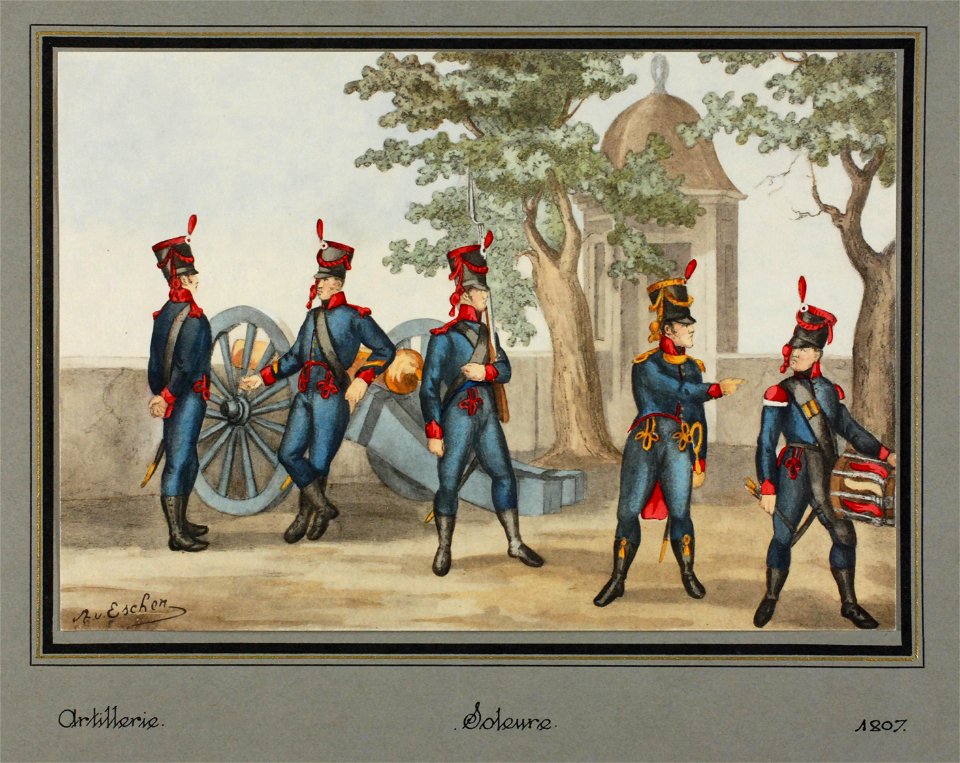 Zentralbibliothek Solothurn - Artillerie Soleure 1807 - aa0491
