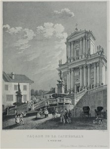 Zentralbibliothek Solothurn - FACADE De LA CATHEDRALE A SOLEURE - a0064
