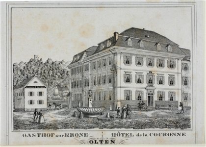 Zentralbibliothek Solothurn - GASTHOF zur KRONE l HÔTEL de la COURONNE Olten - a0211