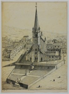 Zentralbibliothek Solothurn - Die alte St Ursenkirche in Solothurn - aa0500