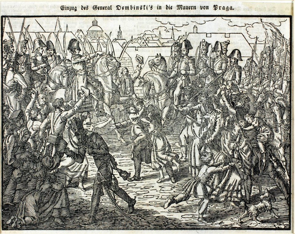 Zentralbibliothek Solothurn - Einzug des Generals Dembinskis in die Mauern von Praga - aa0126
