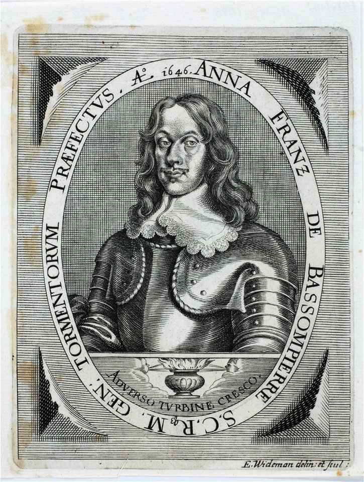 Zentralbibliothek Solothurn - ANNE FRANZ DE BASSOMPIERRE S C R M GEN TORMENTORUM PRAEFETUS Ao 1646 - a1006