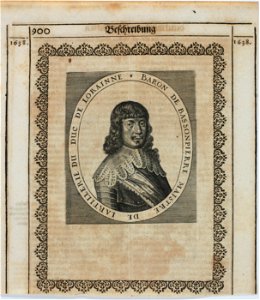 Zentralbibliothek Solothurn - BARON DE BASSONPIERRE MAISTRE DE LARTILLERIE DU DUC DE LORAINNE - a1002