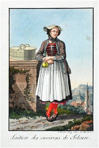 Zentralbibliothek Solothurn - Laitiere des environs de Soleure - a0788