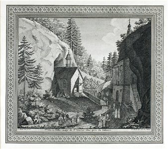 Zentralbibliothek Solothurn - Ire Vue du Pellerinage de Ste Verêne situé près de Soleure - aa0085