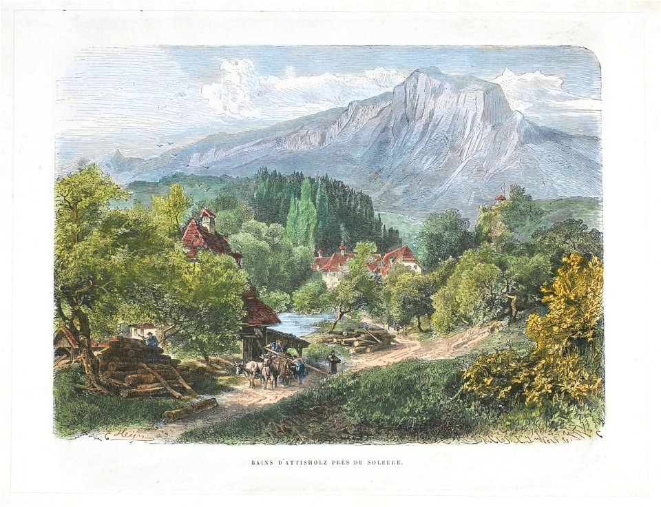 Zentralbibliothek Solothurn - BAINS DATTISHOLZBAD PRÈS DE SOLEURE - aa0580