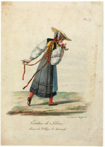 Zentralbibliothek Solothurn - Canton de Soleure Femme du Village de Dornach - a0767