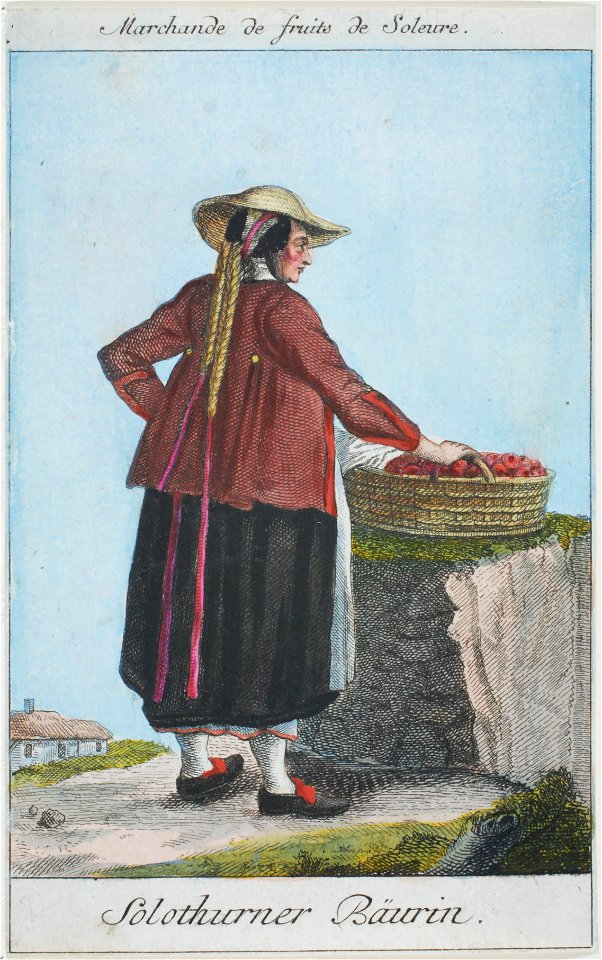 Zentralbibliothek Solothurn - Marchande de fruits de Soleure Solothurner Bäuerin - a0080