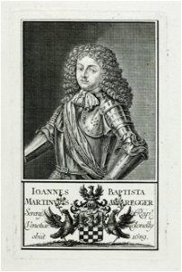 Zentralbibliothek Solothurn - IOANNES BAPTISTA MARTINUS ARREGGER Sereniss Reipl Venetiar Colonelly obiit 1689 - aa0268