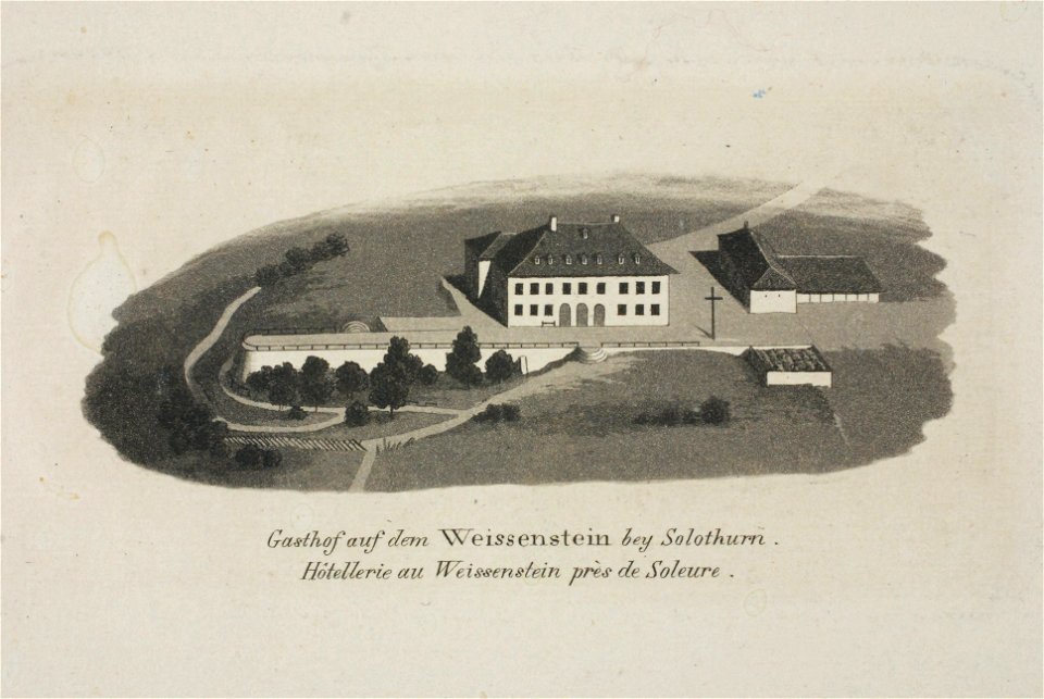 Zentralbibliothek Solothurn - Gasthof auf dem Weissenstein bey Solothurn Hôtellerie au Weissenstein près de Soleure - a0274