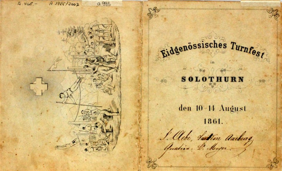 Zentralbibliothek Solothurn - Eidgenössisches Turnfest in Solothurn den 1014 August 1861 - a0995