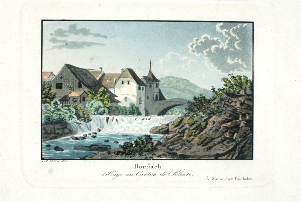 Zentralbibliothek Solothurn - Dornach village au Canton de Soleure - a0818