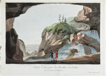 Zentralbibliothek Solothurn - Chûte dEau prés du Rocher de Balm dans le Ct de Soleure - aa0140