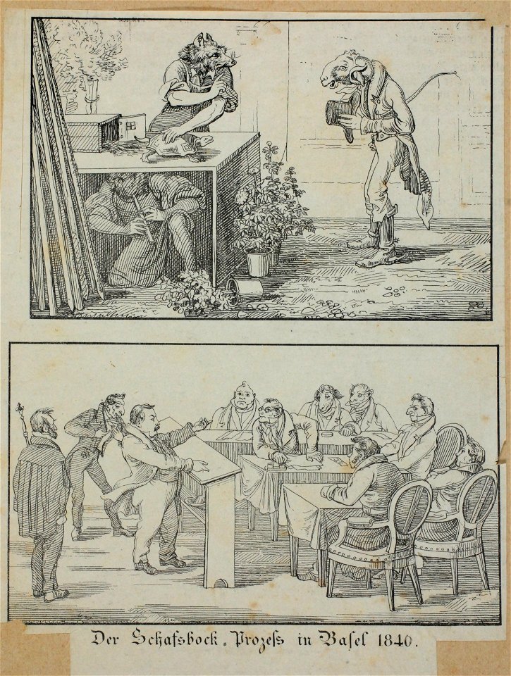 Zentralbibliothek Solothurn - Der SchafsbockProzess in Basel 1840 - a0573