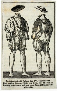 Zentralbibliothek Solothurn - Landsknechtstracht Anfang des XVI Jahrhunderts Diese gehörte Andreas Wild von Bern der sich 1499 bei Dornach auszeichnete und aus jener Schlacht die Halskette mitbrachte - a0283
