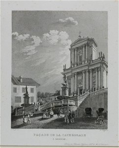 Zentralbibliothek Solothurn - FACADE DE LA CATHEDRALE A SOLEURE - aa0044