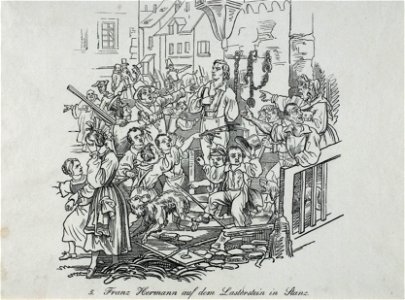 Zentralbibliothek Solothurn - 5 Franz Hermann auf dem Lasterstein in Stanz - a0512