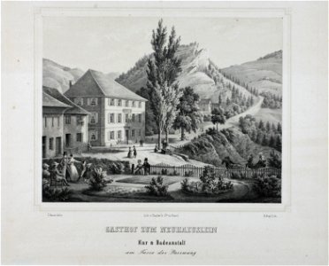 Zentralbibliothek Solothurn - GASTHOF ZUM NEUHAEUSLEIN Kur Badeanstalt am Fusse des Passwang - aa0401