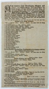 Zentralbibliothek Solothurn - Auf erhaltene Hohe Bewilligung Mhghrn und Obern unter Aufsicht Mghgrn Herr Frantz Victor Jos Antoni Wagner als wohl verordneter Herr LandVogt der Herrschafft Bächburg Wird Benedickt Bade - aa0813