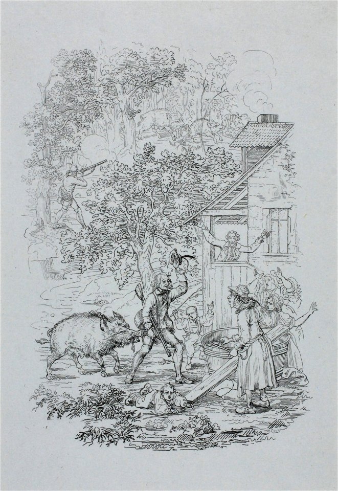 Zentralbibliothek Solothurn - Münchhausen mit dem blinden Wildschwein - a0388