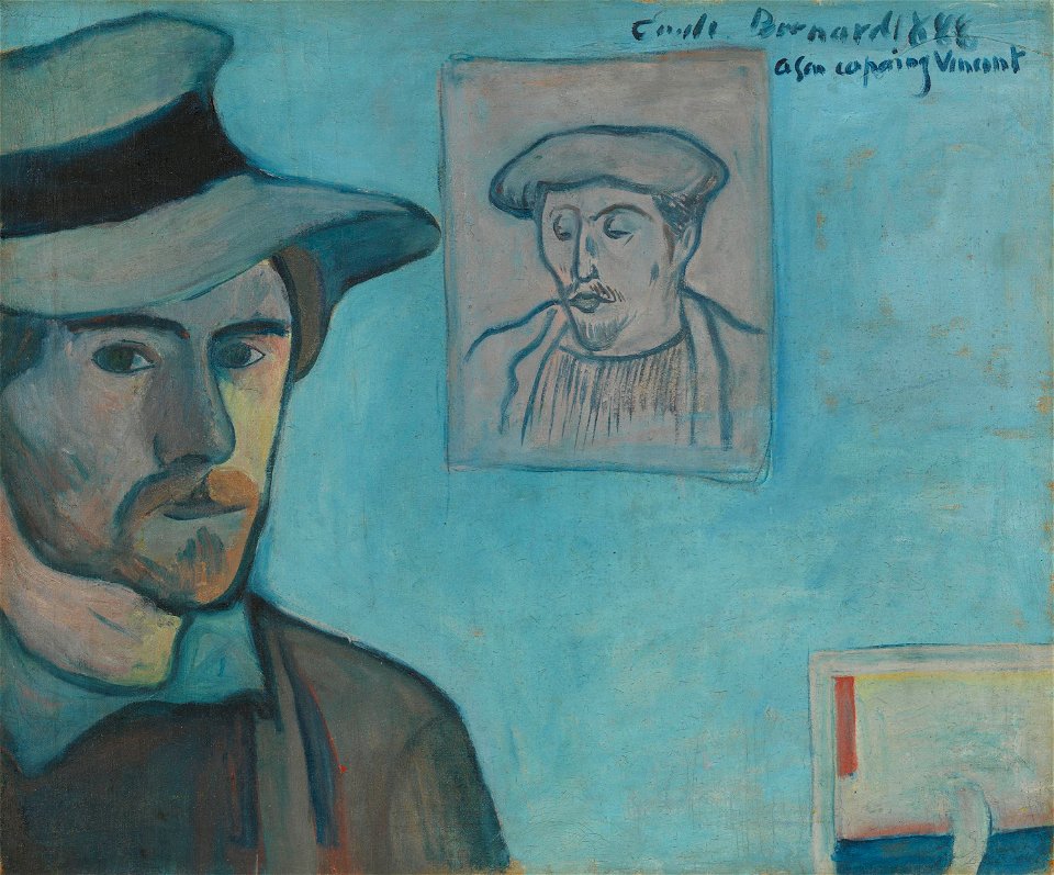 Zelfportret met portret van Gauguin - s0206V1962 - Van Gogh Museum