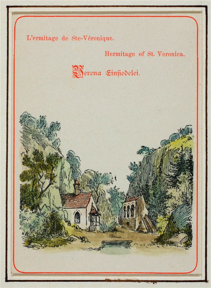 Zentralbibliothek Solothurn - Lermitage de SteVéronique Hermitage of St Veronica Verena Einsiedelei - a0820