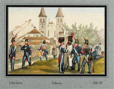 Zentralbibliothek Solothurn - Infanterie Soleure 184647 - aa0688