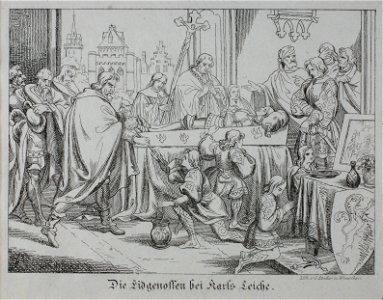 Zentralbibliothek Solothurn - Die Eidgenossen bei Karls Leiche - a0296