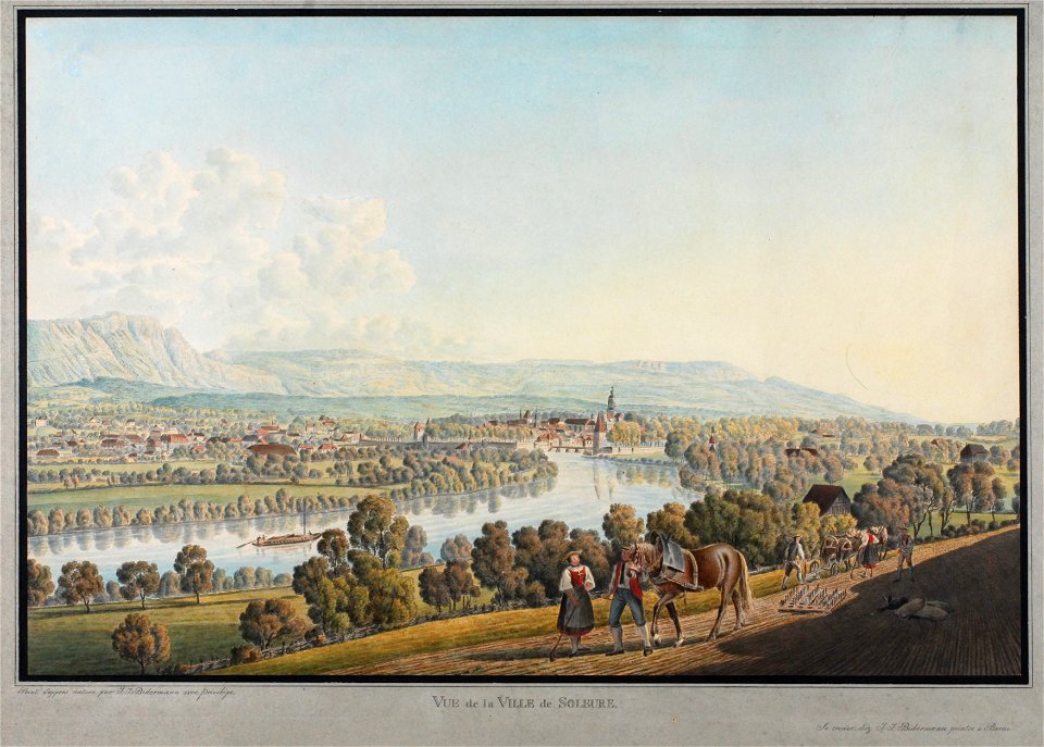 Zentralbibliothek Solothurn - VUE de la VILLEe de SOLEURE - aa0013
