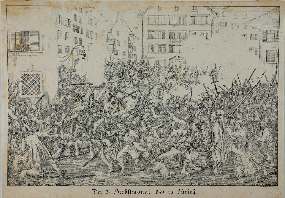 Zentralbibliothek Solothurn - Der 6te Herbstmonat 1839 in Zürich - a0682