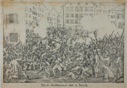 Zentralbibliothek Solothurn - Der 6te Herbstmonat 1839 in Zürich - a0682