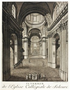 Zentralbibliothek Solothurn - INTERIEUR de lEglise Collégiale de Soleure - aa0327