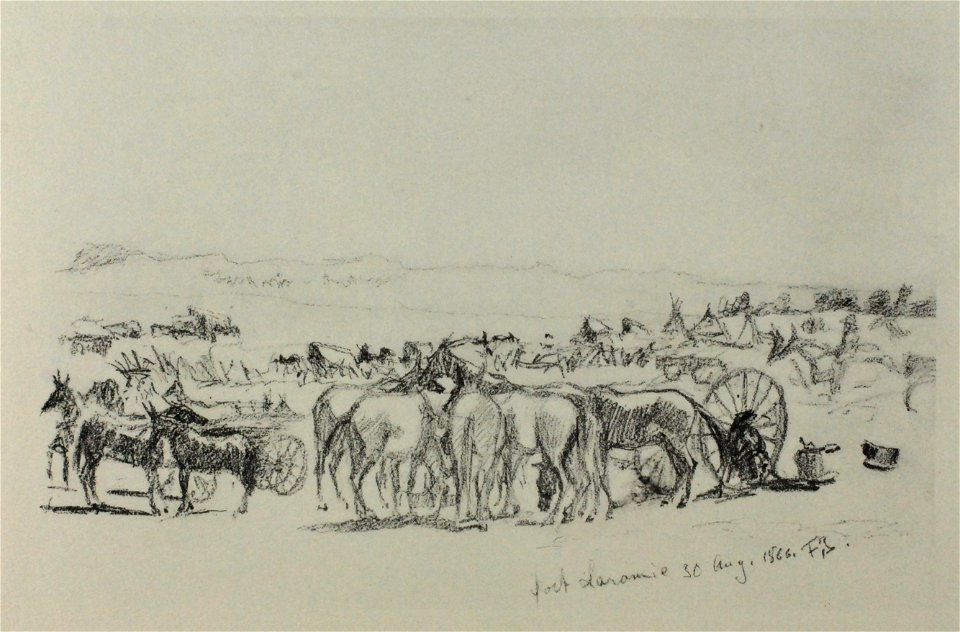 Zentralbibliothek Solothurn - Fort Laramie 30 August 1866 FB - aa0447