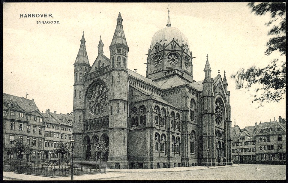 Zedler & Vogel PC 04408 (1905) Hannover, Synagoge, Bildseite