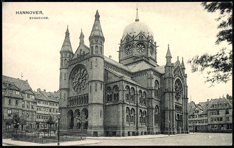 Zedler & Vogel PC 04408 (1905) Hannover, Synagoge, Bildseite