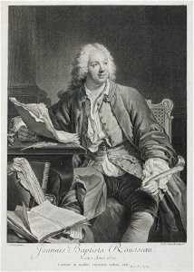 Zentralbibliothek Solothurn - Joannes Baptista Rousseau Natus Anno 1670 Certior in nostro carmine vultus erit Mart L 7 Ep 84 - a0978