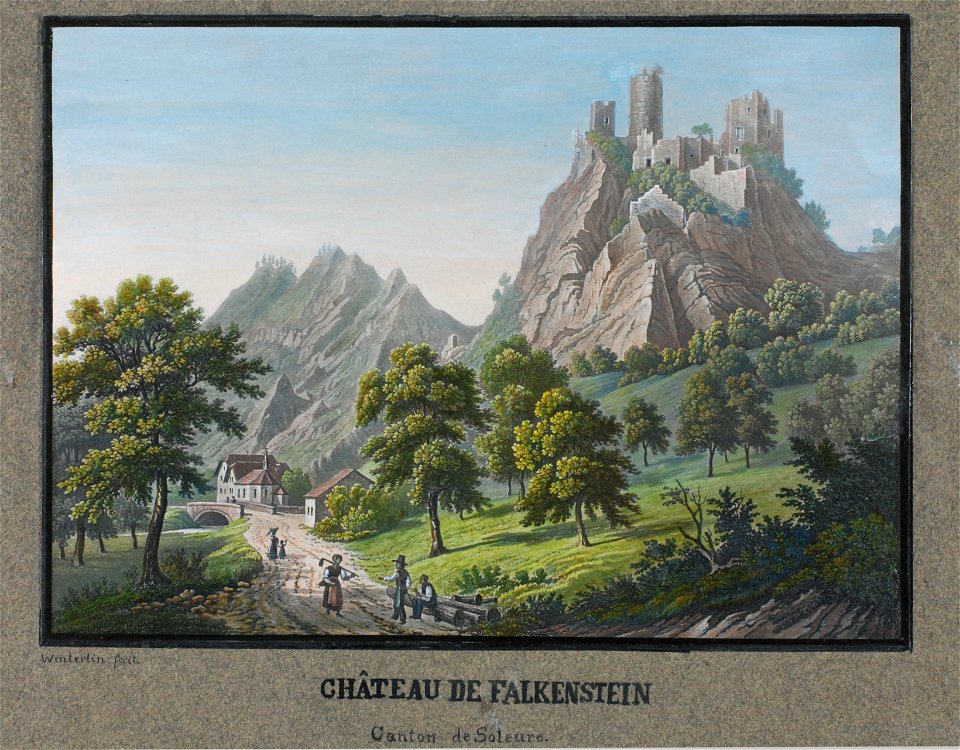 Zentralbibliothek Solothurn - CHATEAU DE FALKENSTEIN Canton de Soleure - a0171