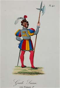 Zentralbibliothek Solothurn - Garde Suisse sous François ler - a0414