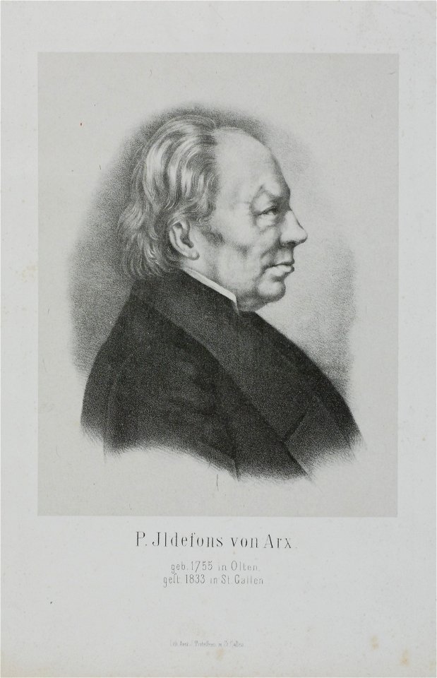 Zentralbibliothek Solothurn - P Ildefons von Arx geb 1755 in Olten gest 1833 in St Gallen - aa0265