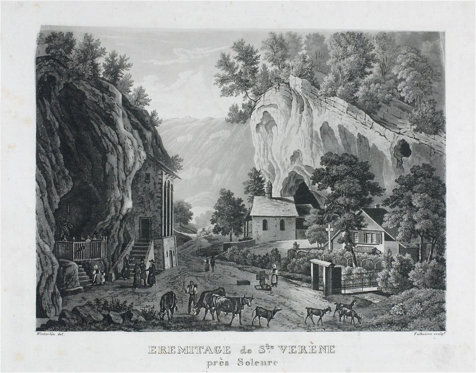 Zentralbibliothek Solothurn - EREMITAGE DE Ste VERENE près Soleure St Verena Einsiedelei bei Solothurn - aa0333